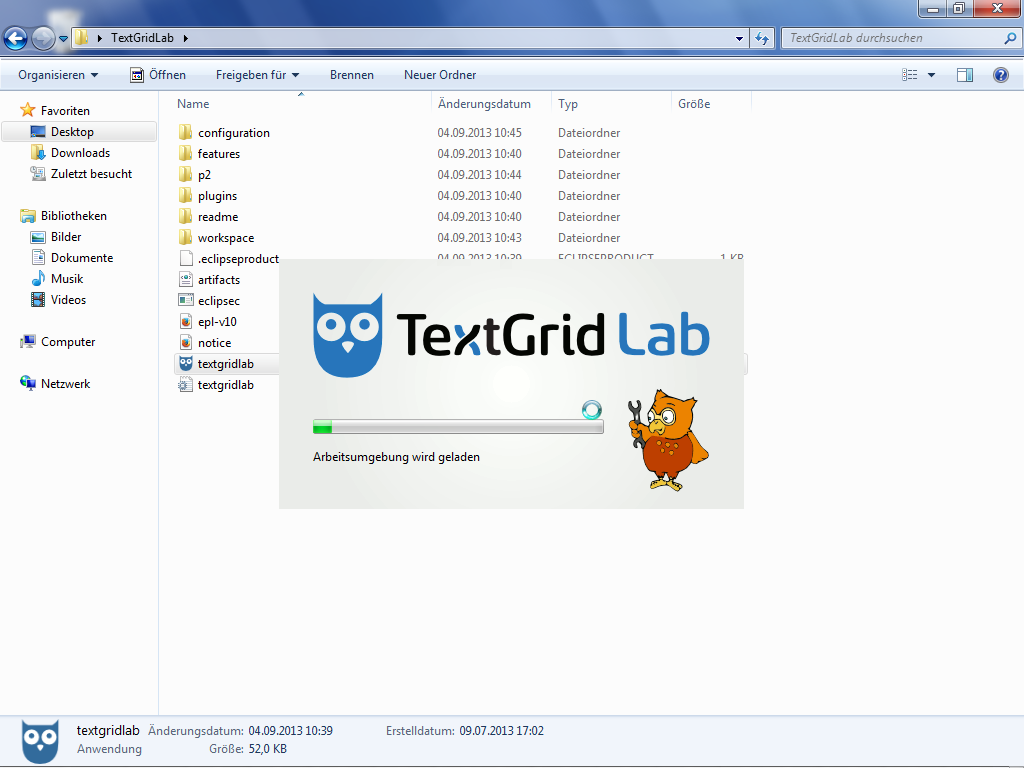 Start the executable